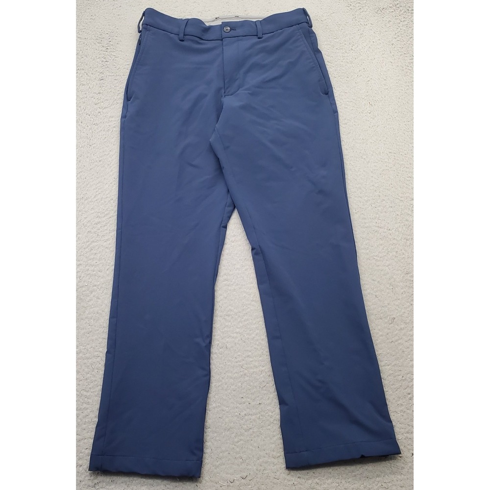 Walter Hagen Golf Pants‎ Mens 30/30 Blue Flat Front Straight Leg Performance
